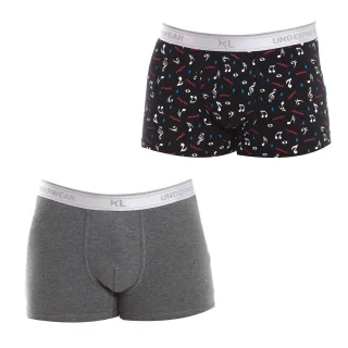 Pack-2 Atmungsaktive Stoff-Boxershorts mit anatomischer Vorderseite KL2016 Herren