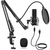 TONOR Mikrofon Q9 USB-Gaming-Mikrofon Kondensatormikrofon-Kit für Podcasting