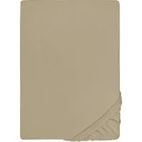 Biberna Spannbettlaken THEA Baumwoll-Jersey mit Elasthan, 160 g/m², Jersey-Elasthan, Gummizug: rundum, (1 Stück), Bettlaken für Matratzen bis 25 cm Höhe, pflegeleicht, bügelfrei
