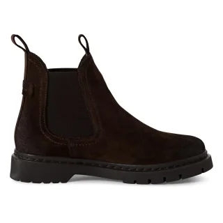 Tamaris Damen Mocca Braun Wildleder Klassische Chelsea Stiefeletten