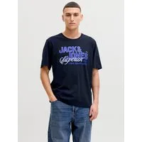 Jack & Jones Rundhalsshirt JJELOGO TEE SS O-NECK 2 COL SS26 SN mit Grafikprint