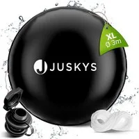 Juskys aufblasbare Whirlpoolabdeckung Rund 3 m, Schutz vor Schnee und Verschmutzungen, ideal im Winter
