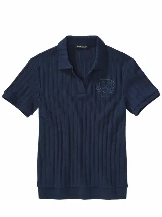 Mey & Edlich Herren Gründerzeit-Polo Blau 100 % Baumwolle