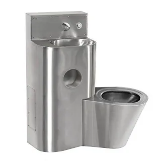 KWC Aquarotter Sanitärkombination, HEAVY DUTY, Edst., W.Mont., SPK, hydr., WC rechts, 2000100967 2000100967