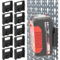 TSB Werk Werkzeughalter Akku Halter für Einhell Power-X-Charge für Küpper, 10-tlg., Lochwand, Halterung, 18V, Akkus