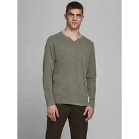 Jack & Jones Langarm-Poloshirt JJESPLIT NECK TEE LS NOOS Baumwolle, regular fit
