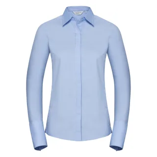 Russell Collection - "Ultimate" Hemd für Damen Langärmlig (Heiterer Himmel)
