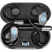 MOPUEA Bluetooth Kopfhörer Übersetzungs Kopfhörer Open-Ear-Kopfhörer Open-Ear-Kopfhörer (Clip-on Sport-Kopfhörer, Bluetooth 5.4, Offenes Ohrclip-Design, Echtzeit-Übersetzung in 144 Sprachen, Ohrhörer Übersetzergerät für Übung, Büro, Alltag, Arbeit, R