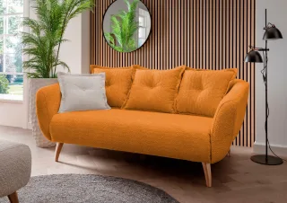 Home affaire 2,5-Sitzer "Baggio modern und romantisches Design, bequem" Zierkissen inklusive
