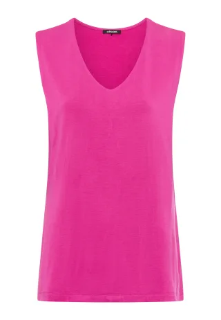 Olsen - T-Shirt Sleeveless dark rose - Gr. - 38