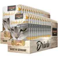 Leonardo Catfood Drink Care Urinary Chicken - mit Hühnerbrühe und Hühnerfleisch 2x20x40g, Nassfutter für: Katzen