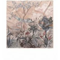 Vivi Idee Seidenschal 100% Maulbeerseide Seidenschal Pastelllandschaft, Quadratisches 88x88 cm, bedrucktes Seidenschal