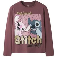 Name It Langarmshirt NKFADARA STITCH LS NREG TOP NOOS WDI Baumwollmischung, mit Stitch Druck