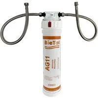 BieTal Wasserfilter BieTal® Untertisch Trinkwasser Filtersystem Aktivkohle Komplettset, Liefert gefiltertes Wasser über den normalen Wasserhahn.