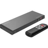 8K HDMI Switch, 4x1 schwarz, mit Fernbedienung