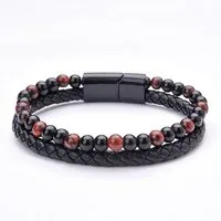 The Beauty House Armband Lederarmband für Herren