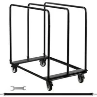 Clanmacy Transportwagen Transportwagen Plattenwagen L115 x W56 x H119cm, (1-St)