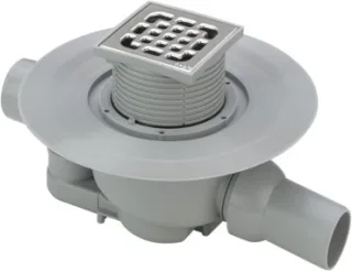 Viega Badablauf 4921.6 in DN40xDN50 Kunststoff grau 556921