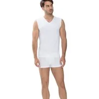 Mey Tanktop Dry Cotton mit V-Ausschnitt, breite Träger, Single Jersey-Qualität