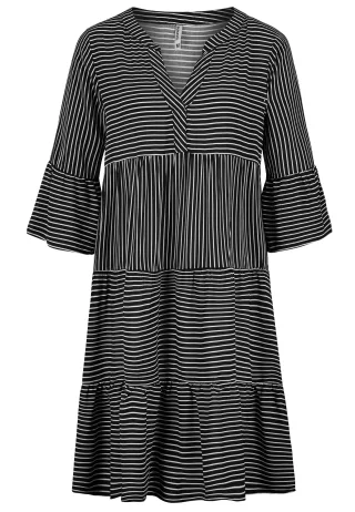 Authentic Style - RE9CIGt1cnphcm0gS2xlaWQ= stripes: black-white - Gr. - L