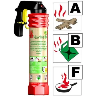 F-Exx 8.0 Bio druckgasfreier Feuerlöscher A, B & F mit Halter