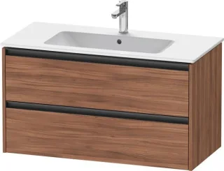 Duravit Ketho.2 Waschtischunterbau wandhängend Nussbaum Matt 1010x480x550 mm - K25264079790000 K25264079790000