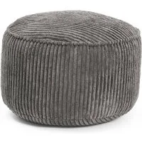 Lumaland Sitzsack Sitzhocker Cord Ablage kompakt 25x45 cm, pflegeleicht, Indoor Relaxen