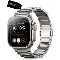 S&T Design Smartwatch-Armband Titanium Armband Titan für Apple Watch Magnetisch, Premium Titan Armband für Apple Watch Ultra 38/40/41/42/44/45/49mm