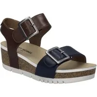 Josef Seibel Quinn 02 Sandale, Plateausandale, Keilsandalette, Klettschuh mit Schnallen