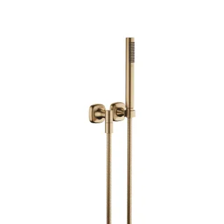 Dornbracht Schlauchbrausegarnitur mit Einzelrosetten COYA 27808404 Dark Brass gebürstet (PVD),278084 27808404-39