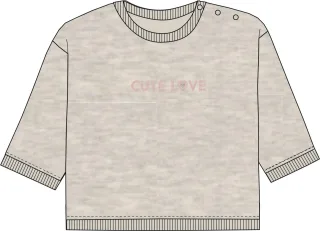STACCATO - Md.-Sweatshirt sand mel. - Gr. - 74