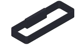 Giese Handtuchring schwarz matt, 39056-14 39056-14