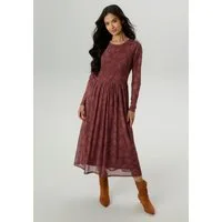 Aniston SELECTED Midikleid mit floraler, fantasievoller Blättermuster