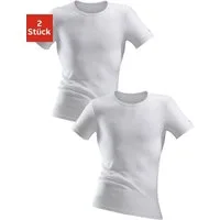 Clipper Exclusive Unterhemd (2-St) spürbar weich und glatt - in Feinripp, Unterziehshirt, Kurzarm T-Shirt