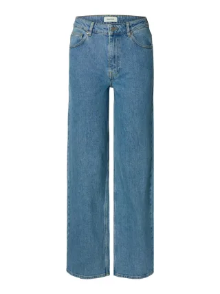 Selected - Jeans - SLFWIDE BEA-KORI blau - Gr. - 32