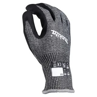 Makita Arbeitshandschuhe nitrilbeschichtet - touchscreenfähig F/7 grau / schwarz 8 / M - P-84713