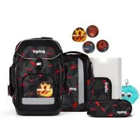 ergobag Schulranzen maxi Set Bundle (6-tlg., 7-teiliges Set), größenverstellbares Rückensystem