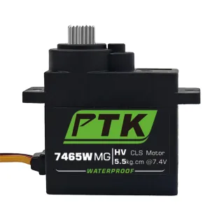 PTK 7465 MG 25T Aluminum Gear 180° 9g Digital Waterproof RC Servo for Robot Fixed Wing Car and Aircraft Model