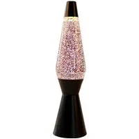 I-TOTAL Lavalampe I-TOTAL® Lavalampe Magie Einzigartiges für Ihr Zuhause schwarz Glitzer