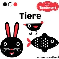 Tiere schwarz-weiß-rot (Baby Montessori) / diverse