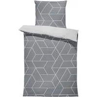 One Home Bettwäsche Motive, Mikrofaser, 2 teilig, Geometrisch Grafisch modern, Knitterfrei Weich für Sommer und Winter