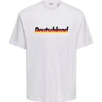 ONLY & SONS Kurzarmshirt ONSDEREK LIFE RLX SS TEE mit Deutschland Druck