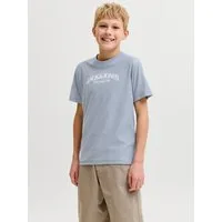 Jack & Jones Junior T-Shirt JORCASSIS BRANDING TEE SS CREW NECK JNR Baumwolle, normal geschnitten