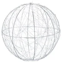 relaxdays LED-Dekofigur 2 x LED Dekokugel 20 cm (2 St)