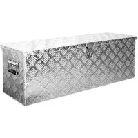Trucky Anhänger-Deichselbox Truckbox Box Werkzeugkiste Anhängerbox Deichselbox 15 Größen Alumium