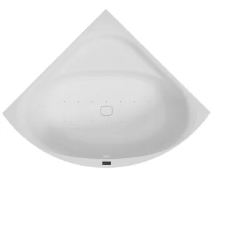 Hoesch Monolith Whirlwanne iSensi Eck 1500x1500 Monolith mit Überlauf in Weiss 3947i.110310004