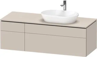 Duravit L-Cube Konsolenwaschtischunterbau wandhängend Taupe Matt 1420x550x482 mm - LC4875091910000 LC4875091910000