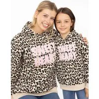 Zwillingsherz Hoodie "Sweet Heart Leo" Mini-Me Leo,mit kontrastierendem Schriftzug