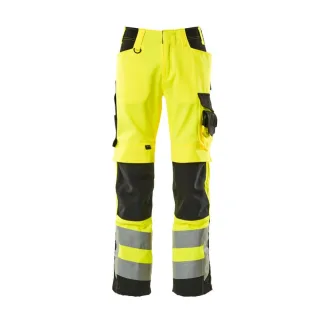 MASCOT Kendal Hose mit Knietaschen SAFE SUPREME Hi-vis Gelb / Schwarz 52 - 15579-860-1709-76C52