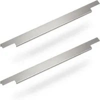 SO-TECH® Möbelgriff BLANKETT Slim Chrom matt Profilgriff zum Schrauben (2-St), Griffleiste 145mm, wird an die Frontinnenseite verschraubt